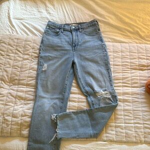 Madewell perfect vintage ripped jeans